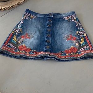 Denim jean Short Skirt
